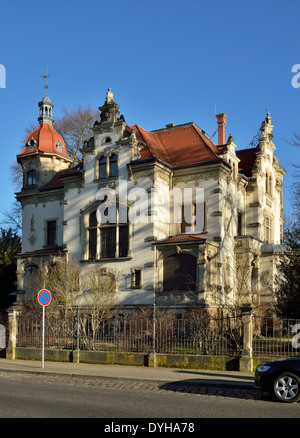 Dresde, Goetheallee, denkmalgeschütztes Standesamt Villa Weigang Banque D'Images