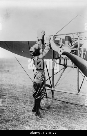 HARRIET QUIMBY (1875-1912), aviateur et écrivain américain d'écran Banque D'Images