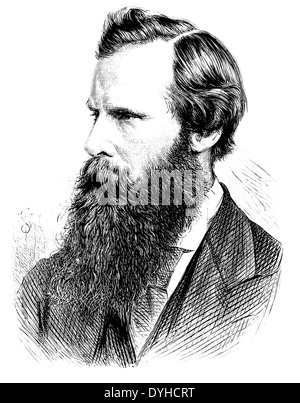 WILLIAM CROOKES (1832-1919) chimiste et physicien anglais en 1876 Banque D'Images