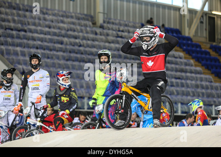 Supercross BMX UCI World Cup 2014 - Manchester, Royaume-Uni Banque D'Images