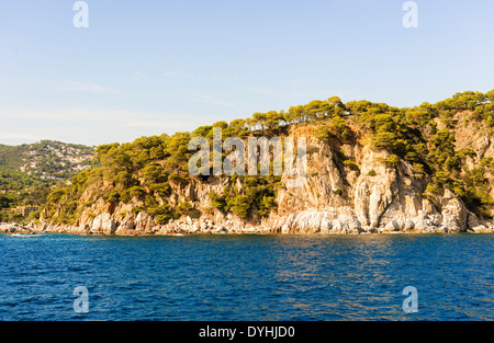 Falaises de la Costa Brava, en Catalogne, Espagne Banque D'Images