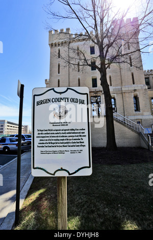 Bergen comté historique ancienne prison Hackensack New Jersey Banque D'Images
