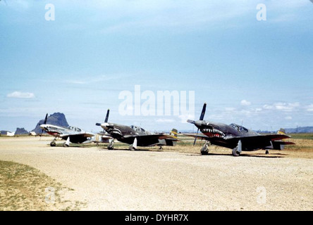 North American P-51C, 51e, 16e FG FS, Chine, 1944-1945 04340028 Banque D'Images