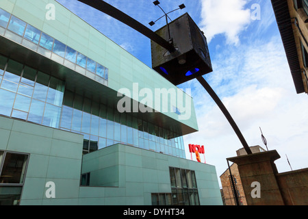 Extérieur de la Reid, le nouveau bâtiment annexe à la Glasgow School of Art and Design de l'architecte Steven Holl, Banque D'Images