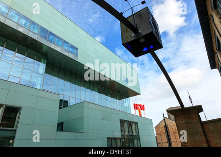 Extérieur de la Reid, le nouveau bâtiment annexe à la Glasgow School of Art and Design de l'architecte Steven Holl, Banque D'Images