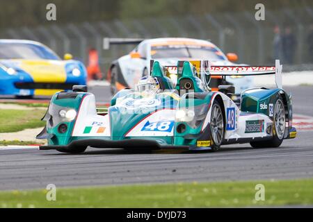 Silverstone, UK. Apr 19, 2014. Murphy Prototypes Oreca 03-Nissan conduit par Rodolfo Gonzalez et Tor graves pendant le premier tour de l'European Le Mans Series de Silverstone. Credit : Action Plus Sport/Alamy Live News Banque D'Images