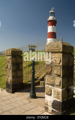 Smeaton's Tower sur Plymouth Hoe Banque D'Images