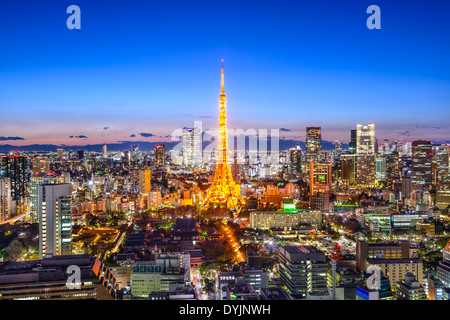 Tokyo, Japon City Skyline Banque D'Images