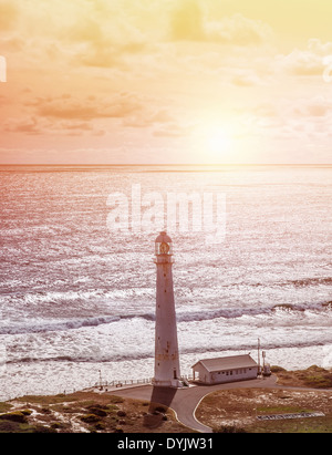 Phare, belle seascape, Kommetjie à Slangkop Punt près de Cape Town, la nature de l'Afrique du Sud, Western Cape Banque D'Images