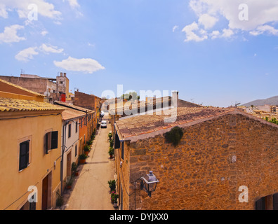 Vieille ville - Alcudia à Majorque, Îles Baléares, Espagne Banque D'Images
