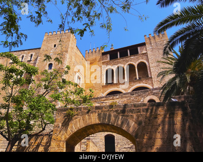 Le palais de la Almudaina - palace à Palma de Majorque, Îles Baléares, Espagne Banque D'Images