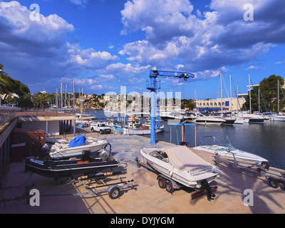 Port de Porto Cristo à Majorque, Îles Baléares, Espagne Banque D'Images