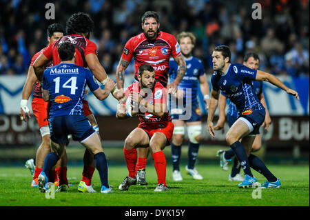 Castres, France. 18 avr, 2014. Top14 mens rugby union. Castres contre Montpellier. Jonathan PELISSIE (MHR) © Plus Sport Action/Alamy Live News Banque D'Images