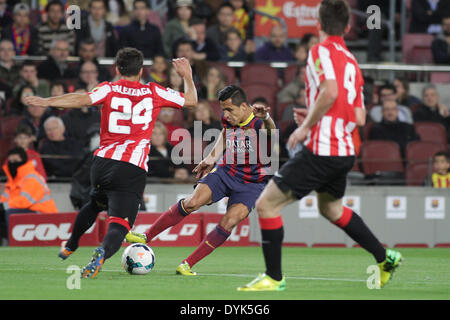 Barcelone, Espagne. Apr 20, 2014. Alexis en action au cours de la ligue espagnole match entre FC. Barcelone et Ath. de Bilbao dans le Nou Camp stadium : Action Crédit Plus Sport/Alamy Live News Banque D'Images