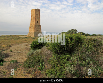 Torre de los Ladrones à Cobopino beach Banque D'Images