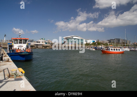 Les services de taxi de l'eau à Plymouth Barbican Banque D'Images