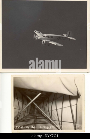 En 1942, Cessna a développé le T-50 et L'AT-8, deux avions d'entraînement utilisés par l'armée américaine pendant la IIe Guerre mondiale. Cette photo, représentant les ailes originales de ces avions, souligne leur rôle dans l'entraînement au vol militaire et le développement de l'aviation pendant la guerre. Banque D'Images