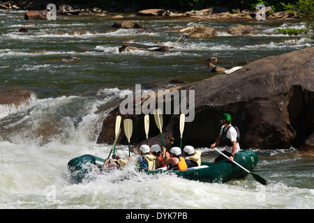 Les pagayeurs sur la rivière Ocoee, Tennesee Banque D'Images