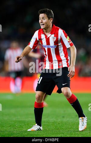 Barcelone, Espagne. © D. 20e Apr, 2014. Ander Herrera (Bilbao) Football/soccer : Espagnol Primera Division 'Liga BBVA' match entre le FC Barcelone 2-1 Athletic Bilbao au Camp Nou à Barcelone, Espagne. © D .Nakashima/AFLO/Alamy Live News Banque D'Images