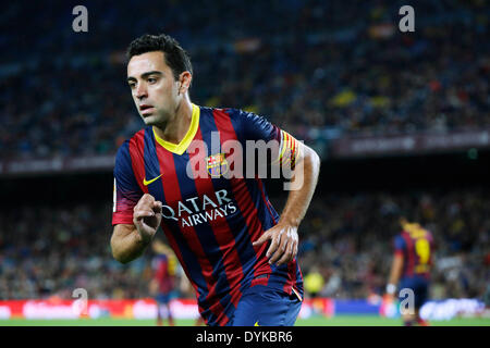 Barcelone, Espagne. © D. 20e Apr, 2014. Xavi (Barcelone) Football/soccer : Espagnol Primera Division 'Liga BBVA' match entre le FC Barcelone 2-1 Athletic Bilbao au Camp Nou à Barcelone, Espagne. © D .Nakashima/AFLO/Alamy Live News Banque D'Images