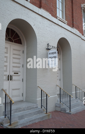 Gués Theatre à Washington, D.C., où le président Abraham Lincoln est assassiné par John Wilkes Booth Banque D'Images