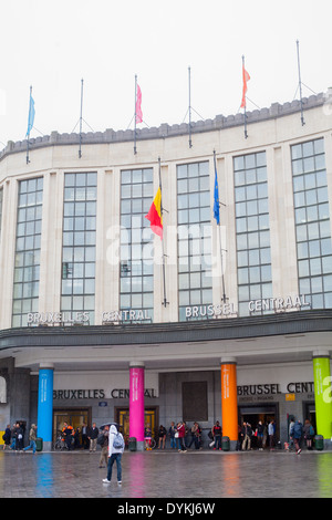 La gare centrale de la ville, l'entrée principale Banque D'Images