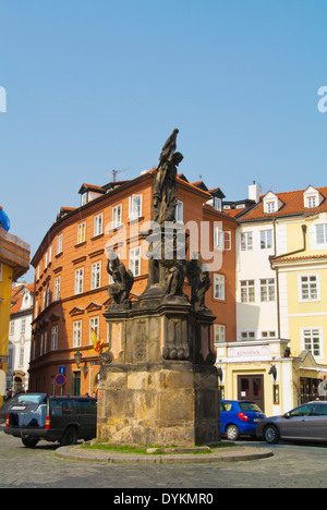 Maltezske namesti square, quartier de Mala Strana, Prague, République Tchèque, Europe Banque D'Images