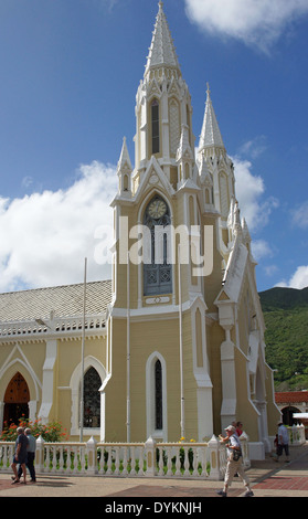 Église de pèlerinage Santuario de la Virgen, El Valle del'Espirito Santo, Isla Margarita, Venezuela Banque D'Images