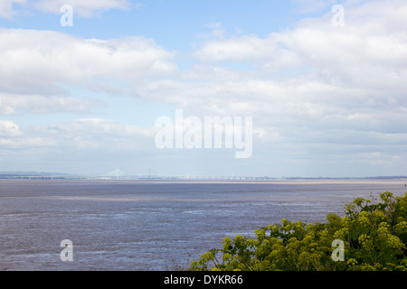 Vue de Portishead du deuxième passage Severn d'Angleterre au Pays de Galles Banque D'Images