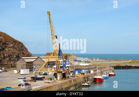 Le port ferry de Fishguard, Pembrokeshire, Pays de Galles, Royaume-Uni Banque D'Images