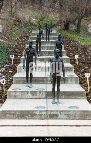 Le Mémorial des Victimes du Communisme. Sculpteur Olbram Zoubek, architectes Jan Kerel et Zdenek Holzel. Banque D'Images