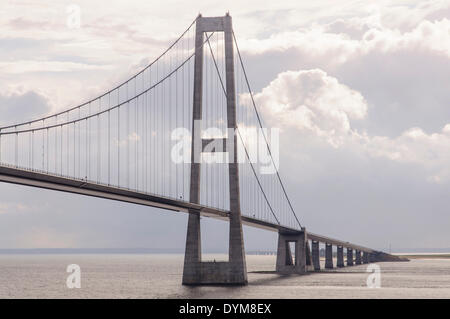 Storebaeltsbroen ou pont du Grand Belt, ceinture de magasin, Grande Ceinture, Nyborg, Danemark du Sud, Korsor, Danemark Banque D'Images