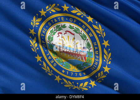 Drapeau de New Hampshire Banque D'Images