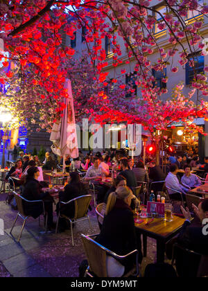 Restaurant 'Bulle et Bär', Luminale, Frankfurt am Main, Hesse, Allemagne Banque D'Images