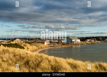 La Baie de Findhorn BOATYARD FORRES MORAY ECOSSE Banque D'Images