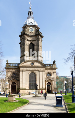 L'église cathédrale de St Phillip dans le centre-ville de Birmingham UK Banque D'Images