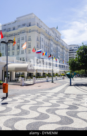 Rio de Janeiro, Copacabana, Copacapana Palace Hotel, Brésil Banque D'Images