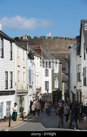 Totnes, petite ville marchande à la tête de l'estuaire de la rivière Dart, dans le sud du Devon, Angleterre, Royaume-Uni Banque D'Images