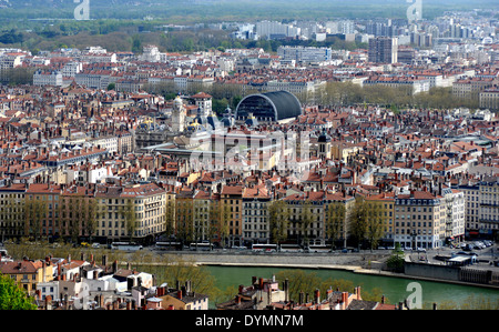 La ville de Lyon, France. Banque D'Images