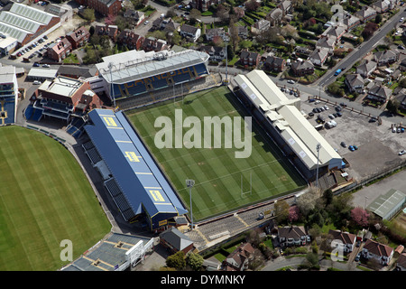 Vue aérienne de Headingley, accueil de la Leeds Rhinos Rugby League Banque D'Images