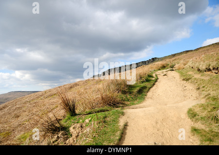 Stanage Edge, Derbyshire, Royaume-Uni. Banque D'Images