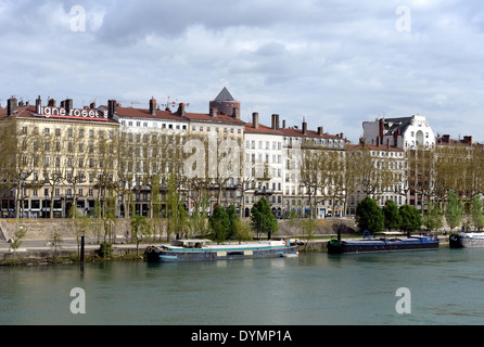 La ville de Lyon, France. Banque D'Images