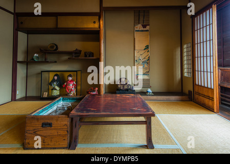 Geisha Kaikaro chambre en date du début du 19ème siècle situé dans le quartier de Higashi Chayagai, Kanazawa, Ishikawa Prefecture, Japan Banque D'Images