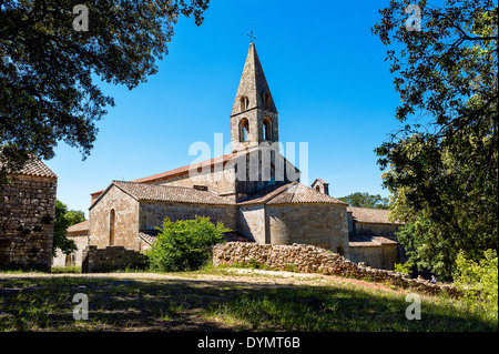 Europe, France, Var, Le Thoronet, abbaye cistercienne. Banque D'Images