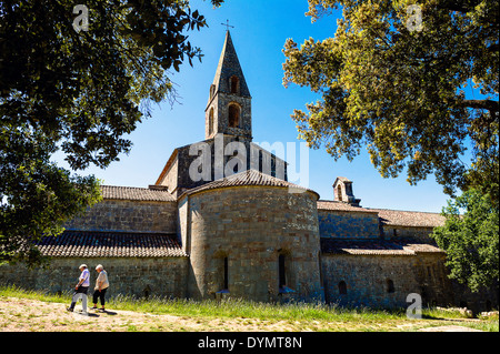 Europe, France, Var, Le Thoronet, abbaye cistercienne. Banque D'Images