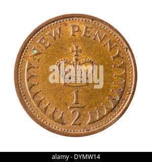 La nouvelle demi-penny décimal coin 1971 Banque D'Images