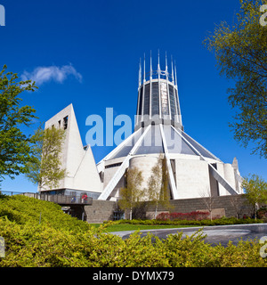 L'impressionnante architecture de la Cathédrale Métropolitaine de Liverpool. Banque D'Images