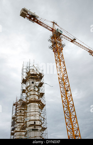 Photo d'une mosquée en construction à Muscat, Oman Banque D'Images