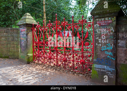 Champ de Fraises à Liverpool. Champ de Fraises a été immortalisée dans La chanson des Beatles ''Strawberry Fields Forever'. Banque D'Images