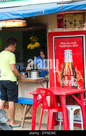 Coca Cola Billboard à Puerto Princesa, Palawan, Philippines Banque D'Images